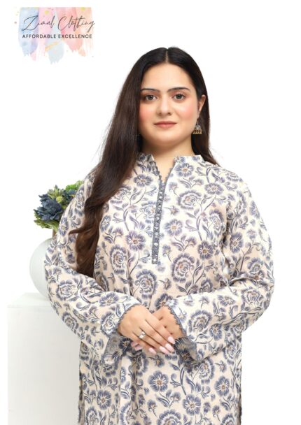 Premium Printed Lawn Cord Set | Printed Voile Dupatta